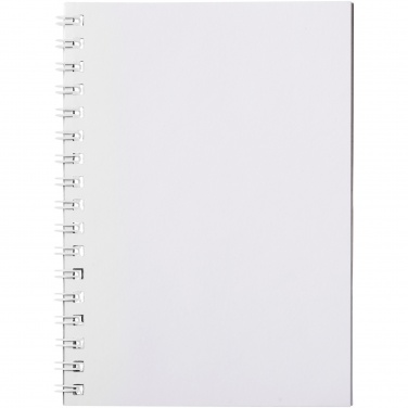 Logotrade Werbegeschenke das Foto: Desk-Mate® A6 Notizbuch mit Kunststoff Cover und Spiralbindung