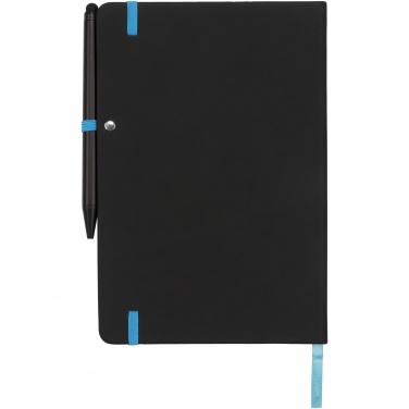 Logotrade Firmengeschenke das Foto: Noir Edge A5 Notizbuch mit farbigem Rand