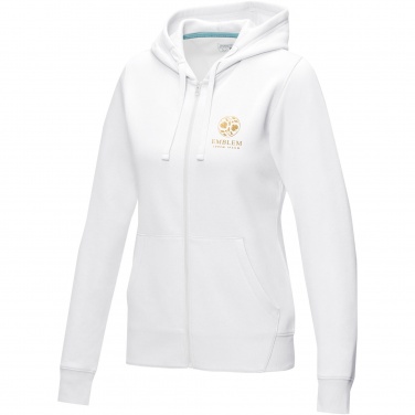 Logotrade Logogeschenke das Foto: Ruby Hoodie mit durchgehendem Reißverschluss aus Bio-Material für Damen