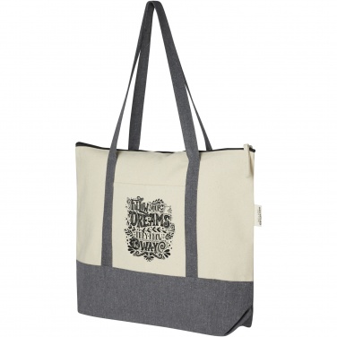 Logotrade Werbeartikel das Foto: Repose 320 g/m² recycelte Tragetasche mit Reißverschluss 10L