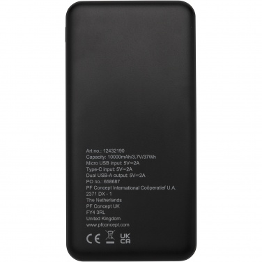 Logotrade Geschäftsgeschenke das Foto: Loop 10.000 mAh Powerbank aus recyceltem Kunststoff