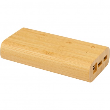 Logotrade Werbeartikel das Foto: Tulda 20.000 mAh Powerbank aus Bambus
