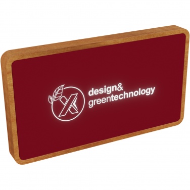 Logotrade Logogeschenke das Foto: SCX.design P36 5000 mAh kabellose Powerbank mit Leuchtlogo
