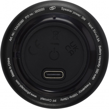 Logotrade Logogeschenke das Foto: Rise 3 W Mini-Bluetooth®-Lautsprecher aus recyceltem RCS Aluminium 
