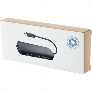 Logotrade werbemittel das Foto: Loop Multimedia-Adapter aus recyceltem RCS Kunststoff USB 2.0-3.0 mit HDMI-Anschluss