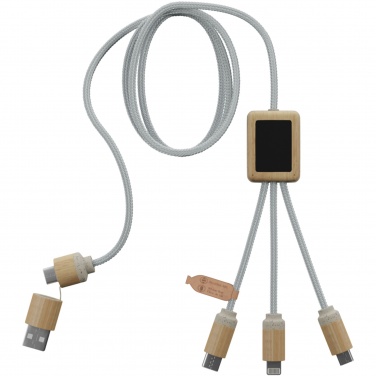 Logotrade Logogeschenke das Foto: SCX.design C49 5-in-1 Ladekabel mit Leuchtlogo