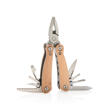 Logotrade Logogeschenke das Foto: Holz Mini-Multitool