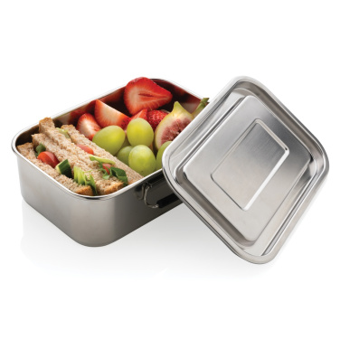Logotrade Logogeschenke das Foto: Auslaufsichere Lunchbox aus RCS recyceltem Stainless Steel