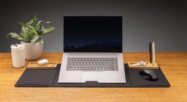 Logotrade werbemittel das Foto: Impact AWARE RPET faltbare Desk-Organizer mit Laptop-Ständer