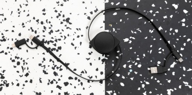 Logotrade Logogeschenke das Foto: 6-in-1 Kabel aus TPE und RCS Standard recyceltem Kunststoff