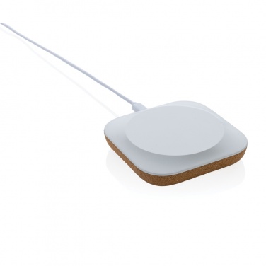Logotrade Firmengeschenke das Foto: Oregon Wireless-Charger aus RCS recyc. Kunststoff & Kork