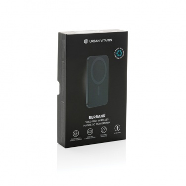 Logotrade Geschäftsgeschenke das Foto: Urban Vitamin Burbank 3000mAh Powerbank aus RCS Plastik/Alu