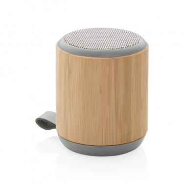 Logotrade werbemittel das Foto: Bambus und Stoff 3W Wireless Speaker