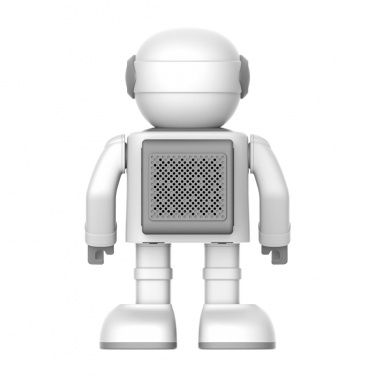Logotrade werbemittel das Foto: Robert der tanzende Roboter mit Lautsprecher