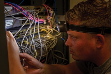 Logotrade Geschäftsgeschenke das Foto: COB und LED Stirnlampe