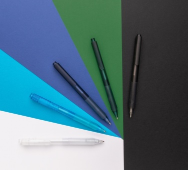 Logotrade Firmengeschenke das Foto: X9 Stift gefrostet mit Silikongriff