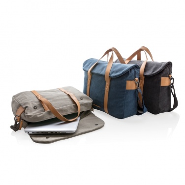 Logotrade werbemittel das Foto: Canvas Laptop-Tasche, PVC-frei