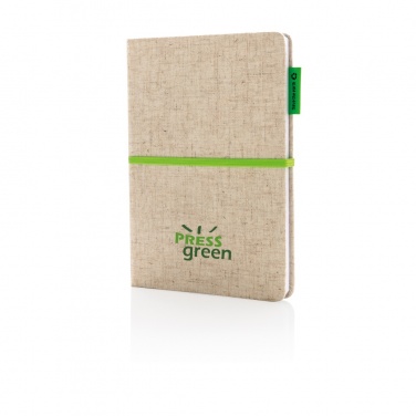 Logotrade Werbegeschenke das Foto: A5 Jute Notizbuch