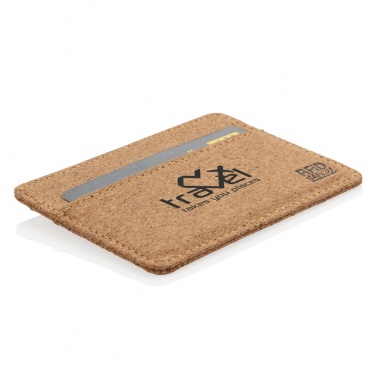 Logotrade Firmengeschenke das Foto: Kork RFID Slim-Wallet