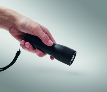 Logotrade Werbeartikel das Foto: Kleine LED-Taschenlampe Alu