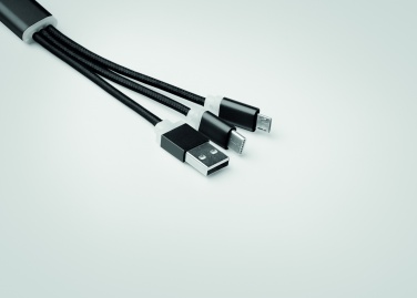 Logotrade Geschäftsgeschenke das Foto: Schlüsselring mit Kabel-Set Salaspils
