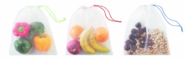 Logotrade Geschäftsgeschenke das Foto: Obst/Gemüsenetze 3teilig