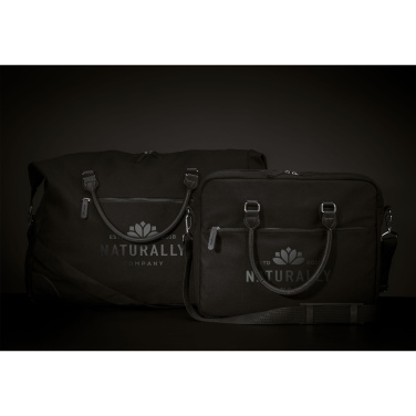 Logotrade Firmengeschenke das Foto: Denver Duffle Reisetasche aus recyceltem Canvas