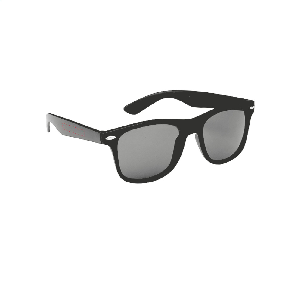 Logotrade Werbegeschenke das Foto: Sonnenbrille Malibu Matt Black
