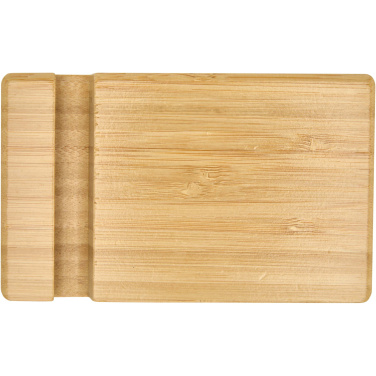 Logotrade Werbeartikel das Foto: Bubup Bambus 2-winklige Tablet- und Smartphonehalterung