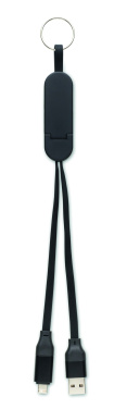 Logotrade Werbegeschenke das Foto: Schlüsselring mit 60W Kabel