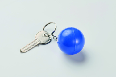 Logotrade werbemittel das Foto: Schlüsselring Kugelform PU
