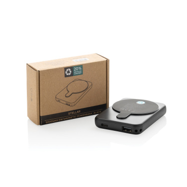 Logotrade Firmengeschenke das Foto: Stellar 5.000mAh 5W magnetische Powerbank aus RCS rec. ABS