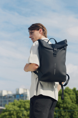 Logotrade Werbegeschenke das Foto: Urban wasserabweisender Flap-Top Rucksack