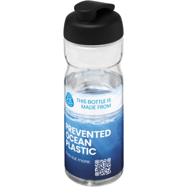 Logotrade Werbeartikel das Foto: H2O Active® Eco Base 650 ml Sportflasche mit Klappdeckel