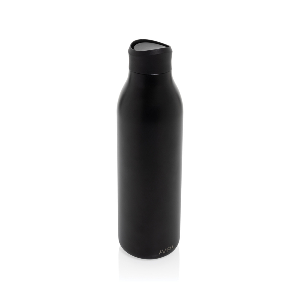 Logotrade werbemittel das Foto: Avira Alok 600ml Wasserflasche aus RCS rec. 360 Stahl
