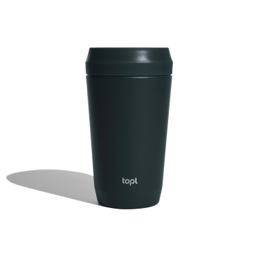 Logotrade Logogeschenke das Foto: Topl-Trinkbecher aus rec. Stahl mit 360-Grad-Deckel 354ml