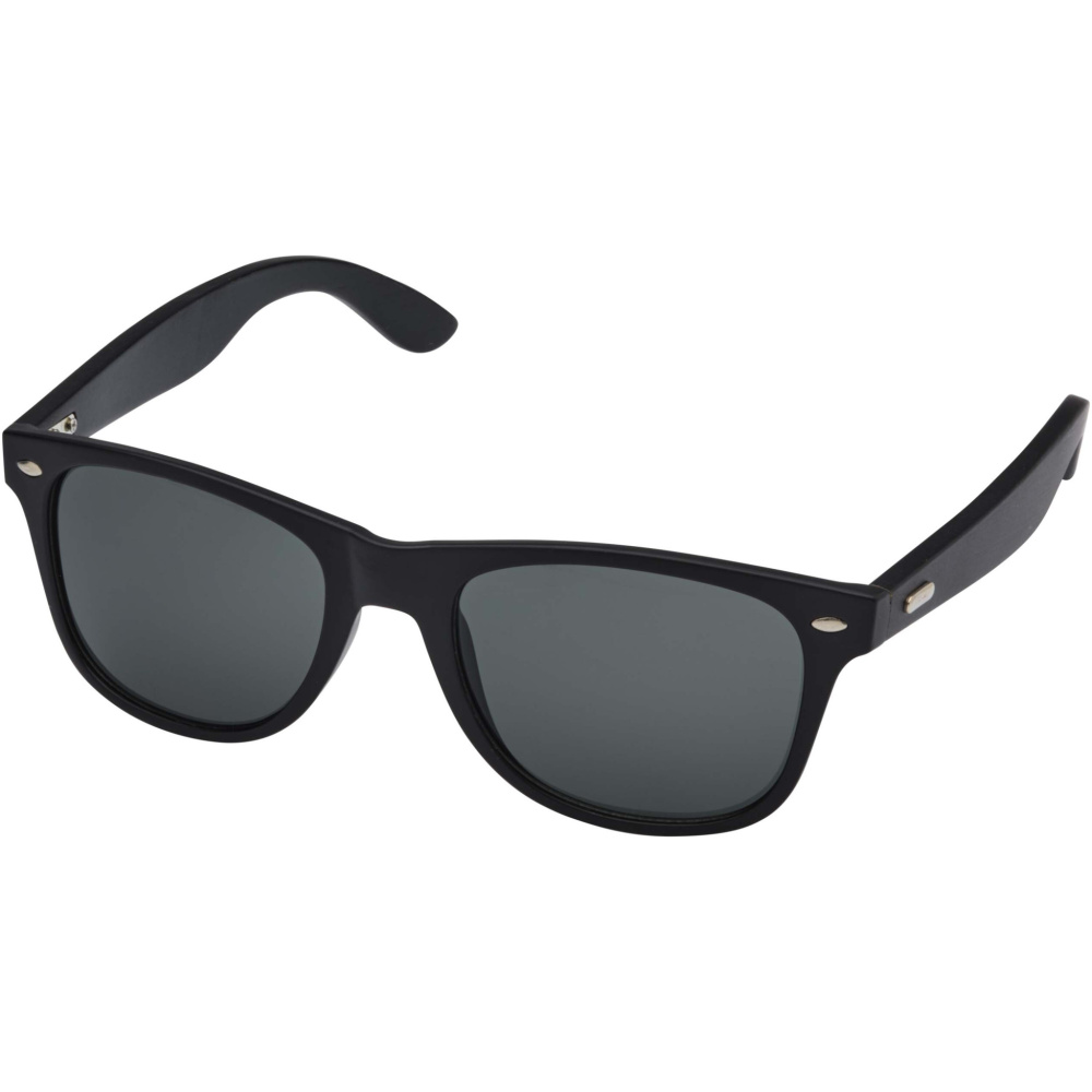 Logotrade werbemittel das Foto: Arlo Bambus Sonnenbrille mit schwarzer Beschichtung