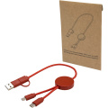 Citala 30 cm 5-in-1 Kabel aus recyceltem Kunststoff für Datenübertragung und 27W Schnellladung, Ziegel