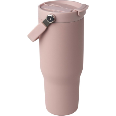 Logotrade Werbegeschenke das Foto: Bronx 900 ml RCS-zertifizierter Kupfer-Vakuum Isolierbecher aus Edelstahl mit Doppelfunktionsdeckel