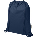 Oregon Blend 140 g/m² GRS-recycelter Turnbeutel 5 L, Marine