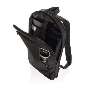 Logotrade Werbeartikel das Foto: Flexpack Aware™ Expandable Slim RPET 15,6" Laptop-Rucksack