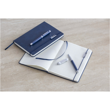 Logotrade Werbeartikel das Foto: Legato Elegance A5 Hardcover Notizbuch mit Tintenroller Set