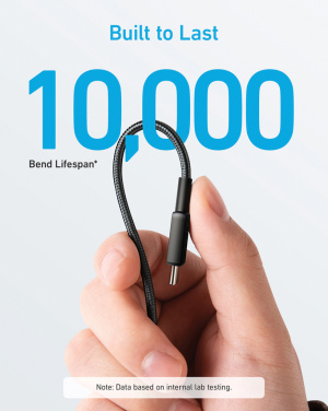 Logotrade Firmengeschenke das Foto: Anker USB-C to USB-C Kabel - 1.8 Meter, 60W