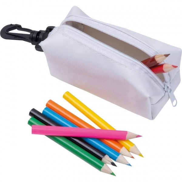 Logotrade Firmengeschenke das Foto: Etui mit Buntstiften CARLTON