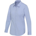 Carnelian Popeline Bluse, Hellblau