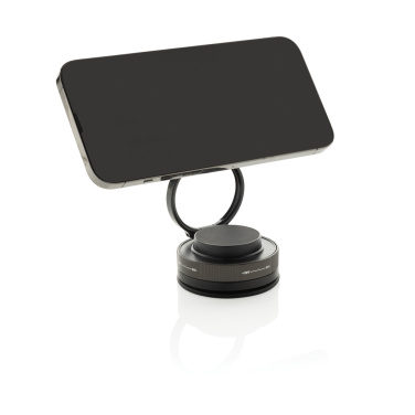 Logotrade Geschäftsgeschenke das Foto: Terra 360 Universal-Handyhalter aus RCS rec. Kunststoff