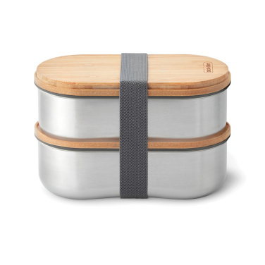 Logotrade Werbeartikel das Foto: Black+Blum Stainless Steel Double Bento Box