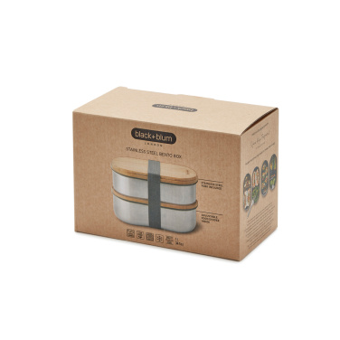 Logotrade Werbegeschenke das Foto: Black+Blum Stainless Steel Double Bento Box