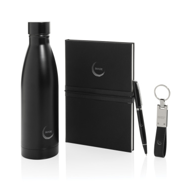 Logotrade Geschäftsgeschenke das Foto: Swiss Peak RCS Deluxe Business-Set mit Flasche