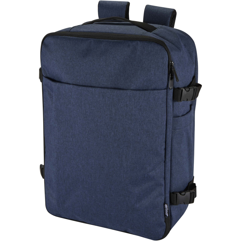 Logotrade Werbeartikel das Foto: Libra 17" GRS recycelter Kabinenrucksack 25L